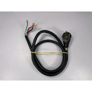 Heavy Duty 4-Prong Power Cord with Ring Terminal Connectors